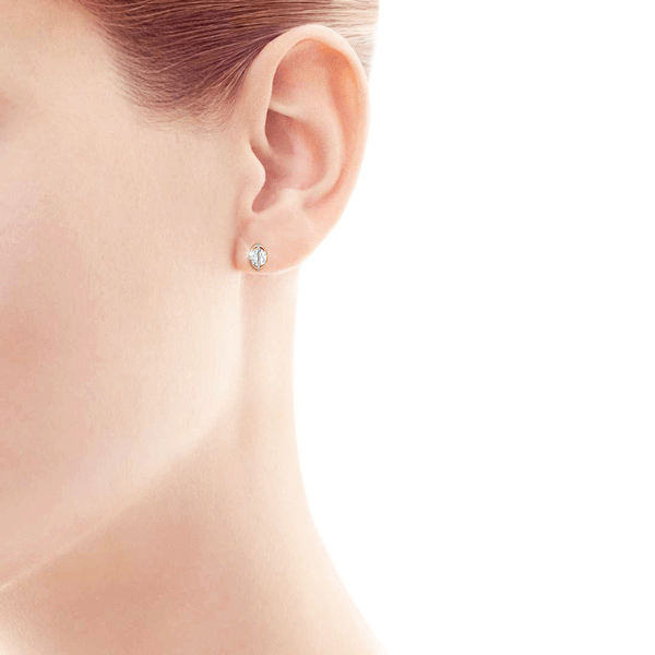 Серьги пусеты из красного золота 