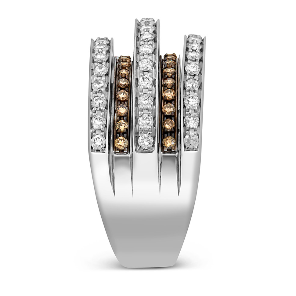 Кольцо из белого золота с бриллиантами (048912)