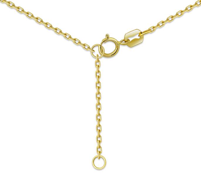 Колье из жёлтого золота с бриллиантами (048443)