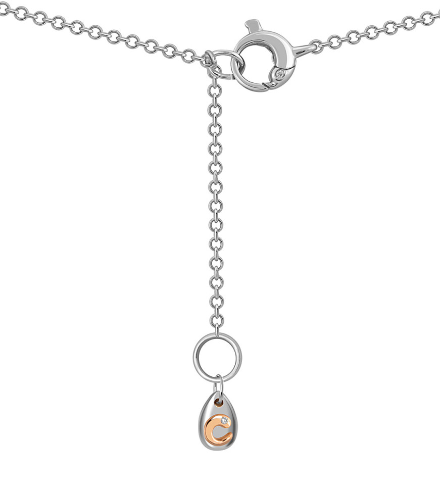 Колье из белого золота с бриллиантами 