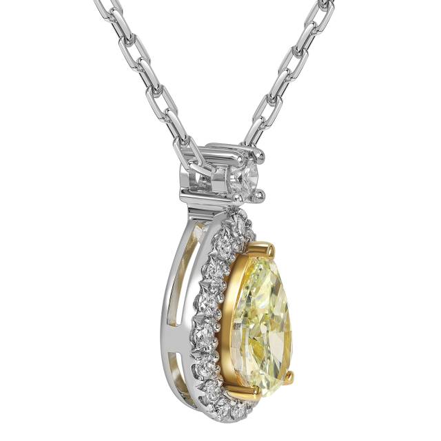 Колье из белого золота с бриллиантами (063565)