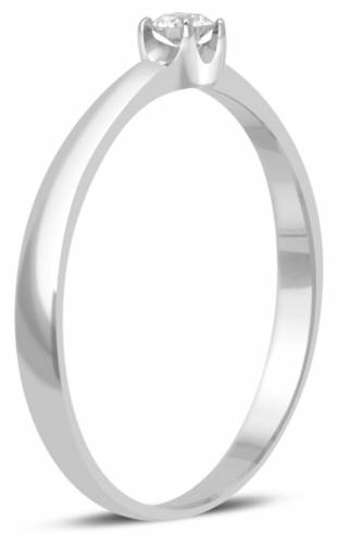Помолвочное кольцо из белого золота с бриллиантом 16.5