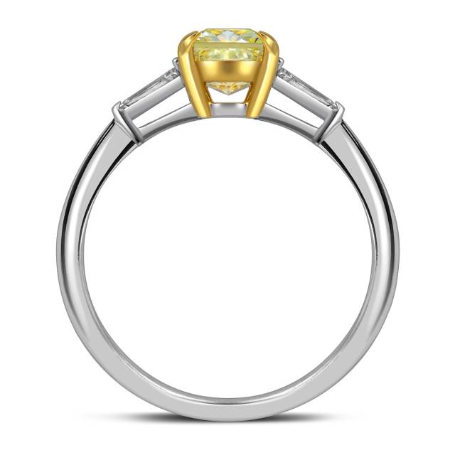 Помолвочное кольцо из белого золота с бриллиантами (063057)