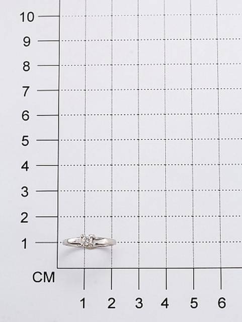 Помолвочное кольцо из белого золота с бриллиантом (035022)