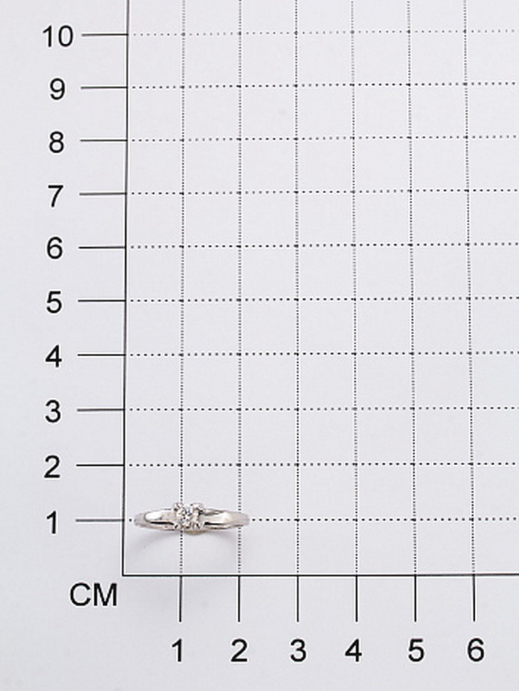 Помолвочное кольцо из белого золота с бриллиантом (035022)