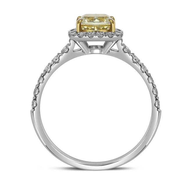 Помолвочное кольцо из белого золота с бриллиантами (063531)