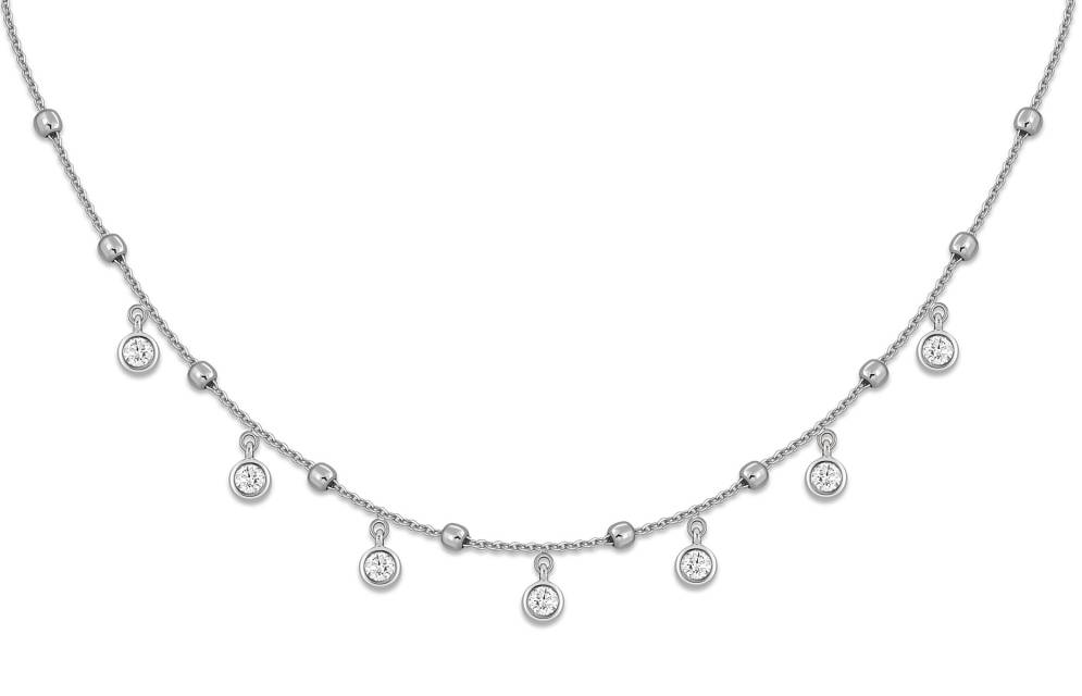Колье из белого золота с бриллиантами "Crivelli" (051788)