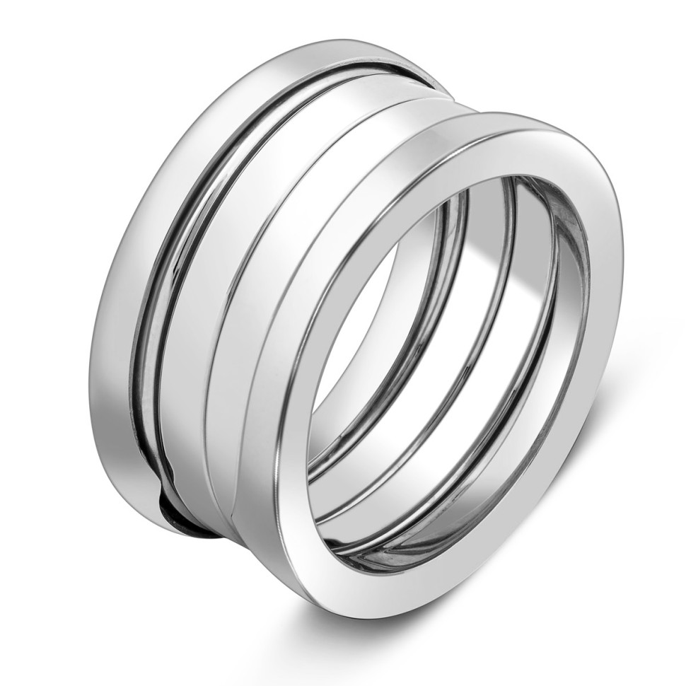 Обручальное кольцо из белого золота (040310)