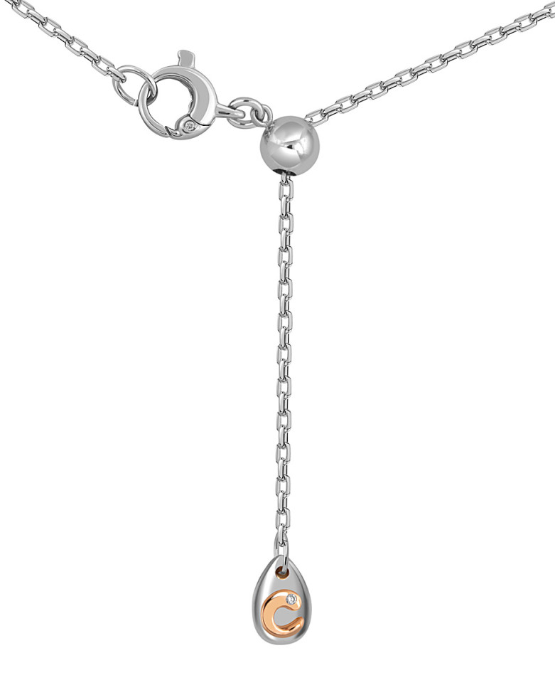 Колье из белого золота с бриллиантами 