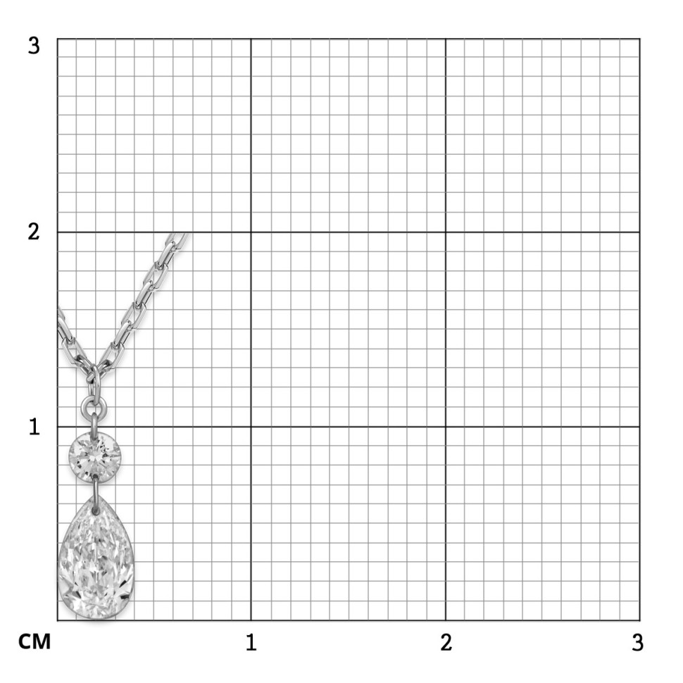 Колье из белого золота с бриллиантами 