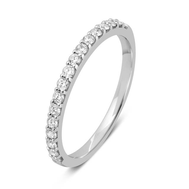 Кольцо из белого золота с бриллиантами (045890)