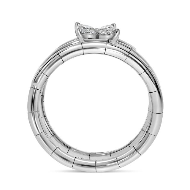 Кольцо из белого золота с бриллиантами (060133)