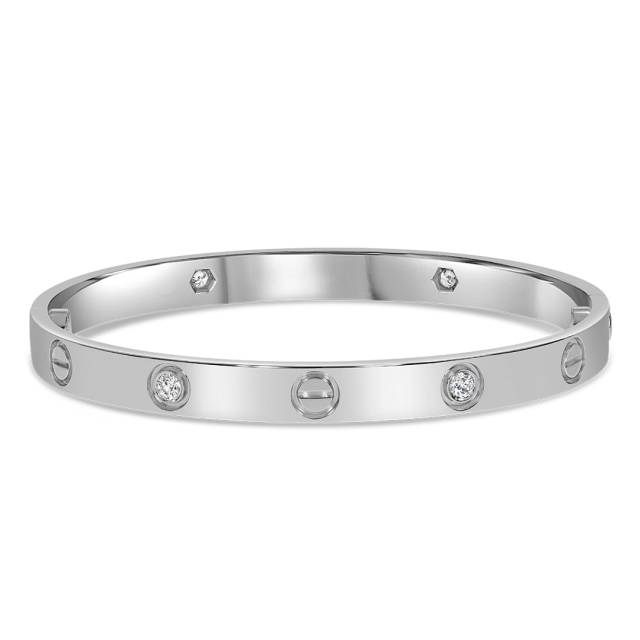 Браслет из белого золота с бриллиантами (049364)