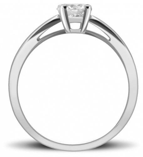 Помолвочное  кольцо из платины с бриллиантом 17.0