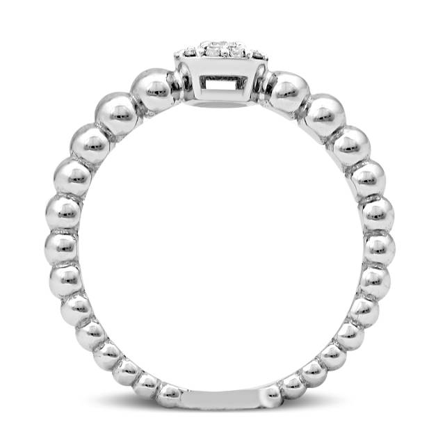 Кольцо из белого золота с бриллиантами (027532)