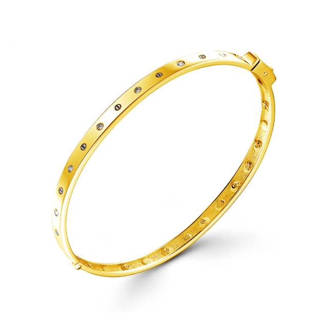 Браслет из жёлтого золота с бриллиантами (059892)