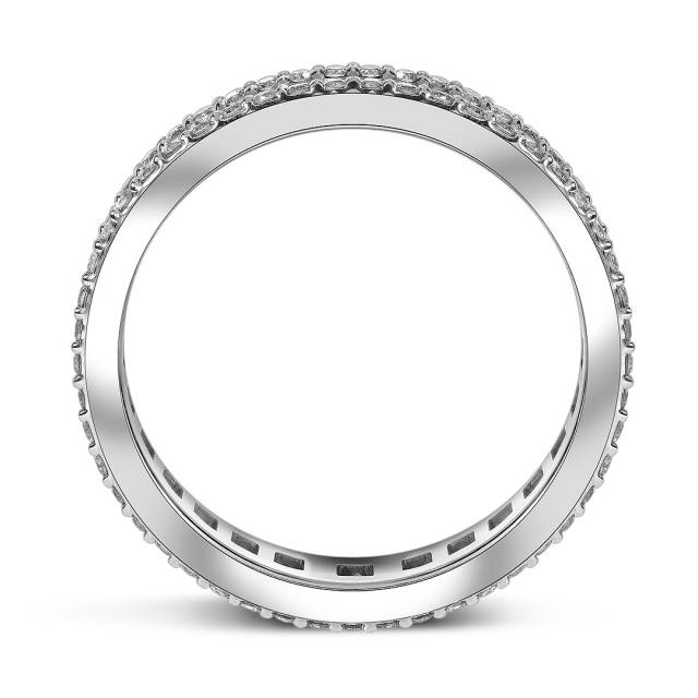 Кольцо из белого золота с бриллиантами (054599)