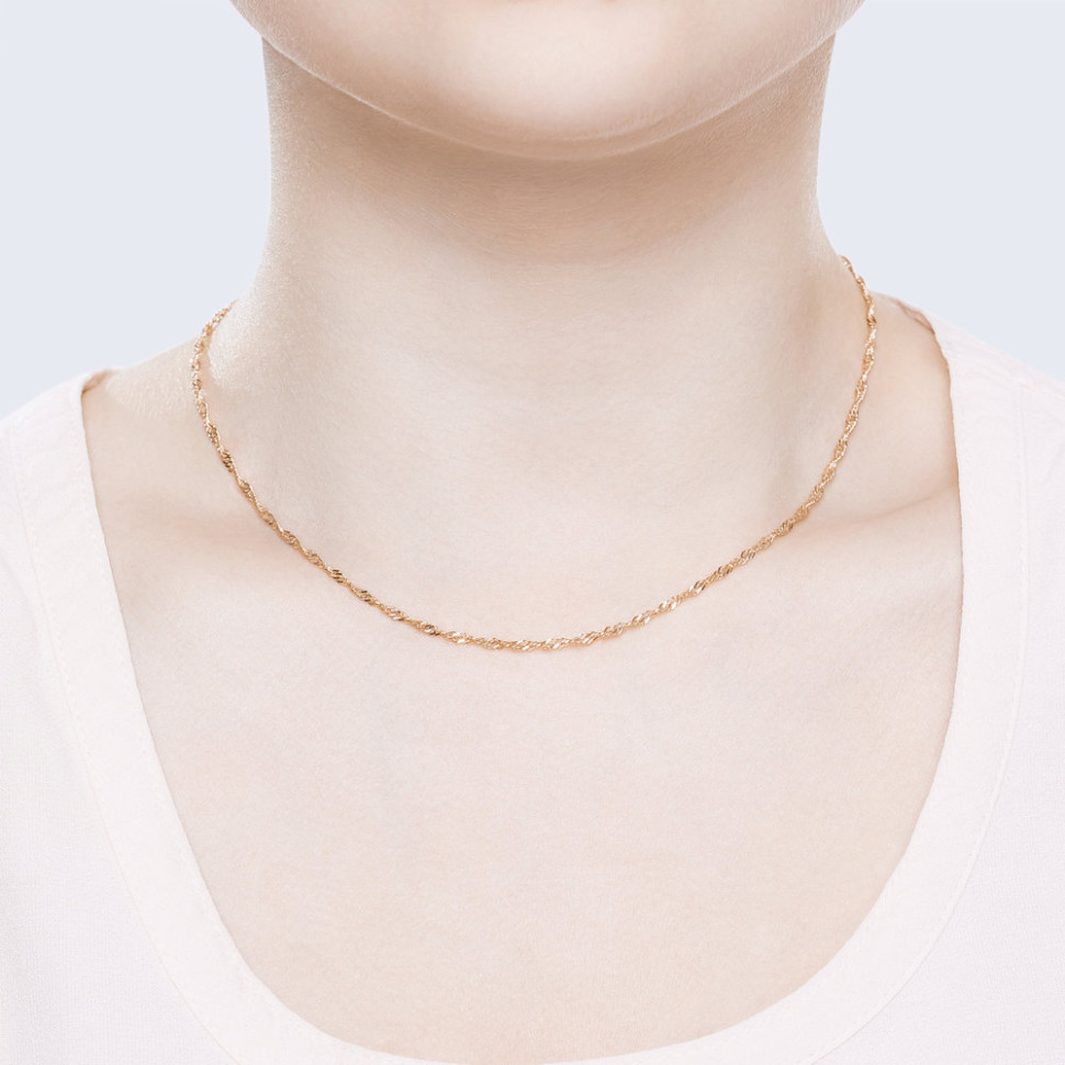 Цепь из красного золота (045859)