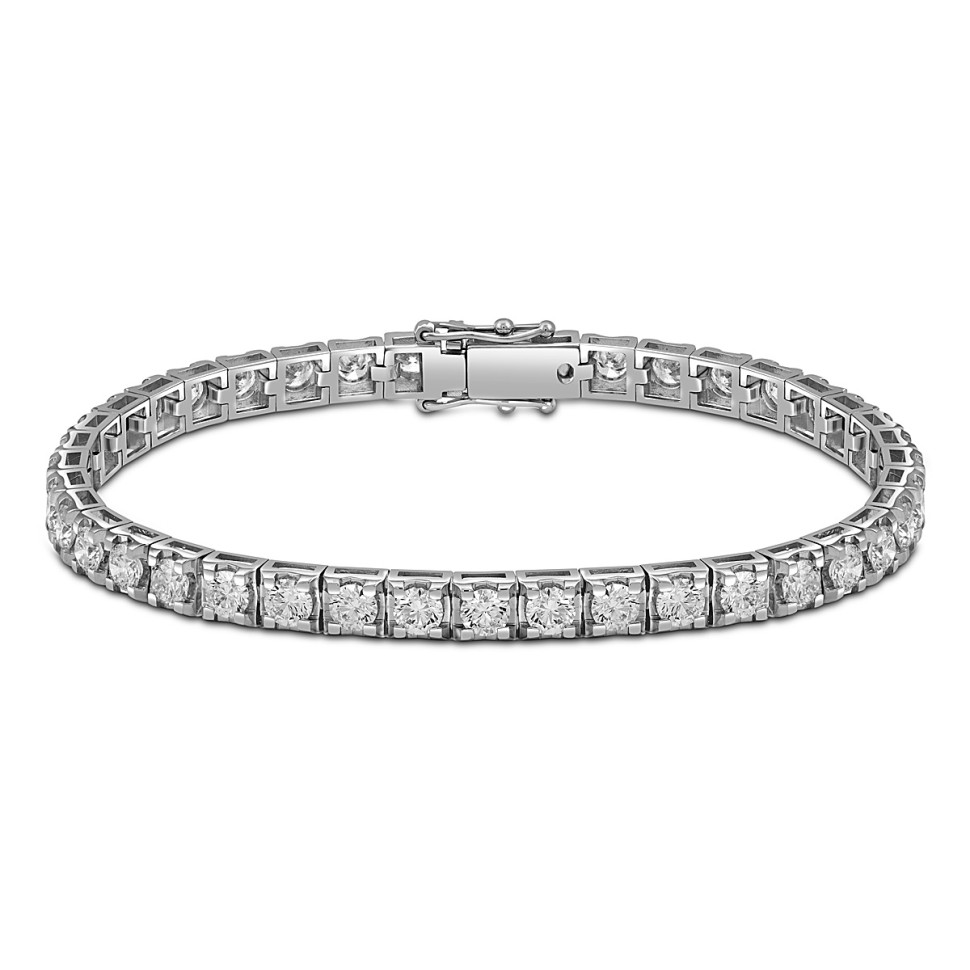 Браслет из белого золота с бриллиантами 