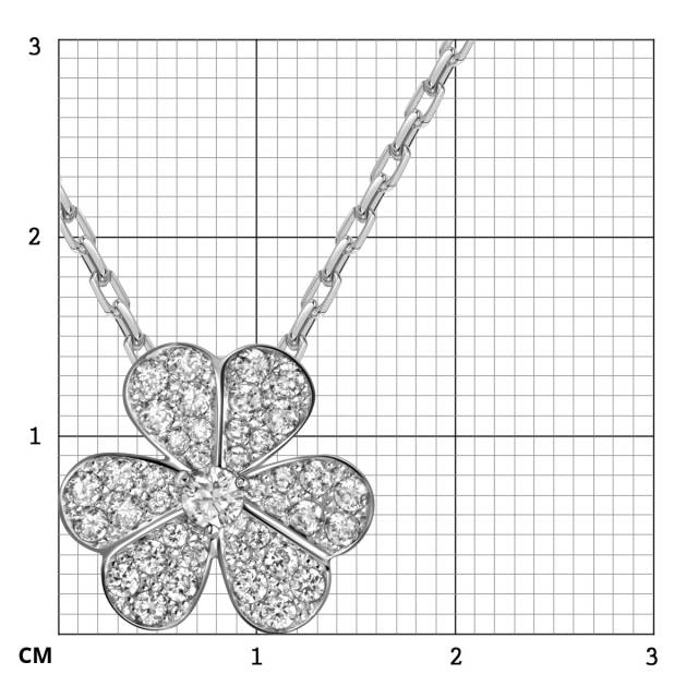 Колье из белого золота с бриллиантами (060962)