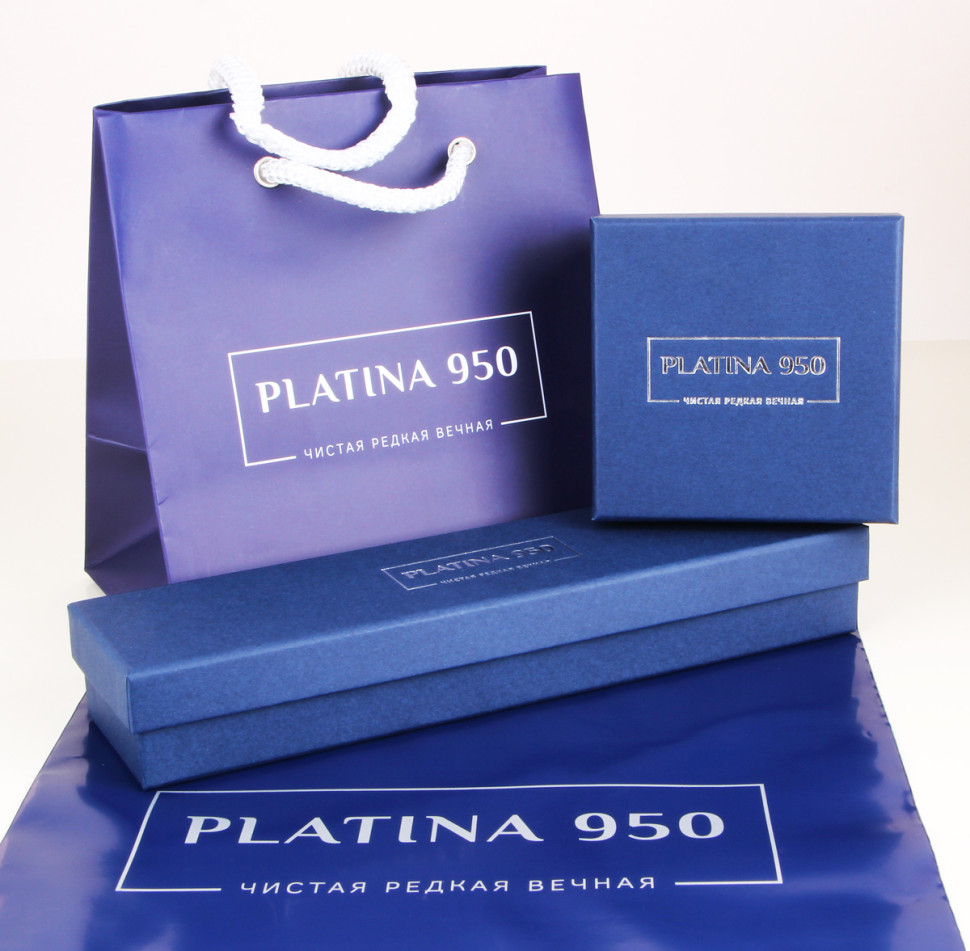 Обручальное кольцо из платины с бриллиантами (023747)