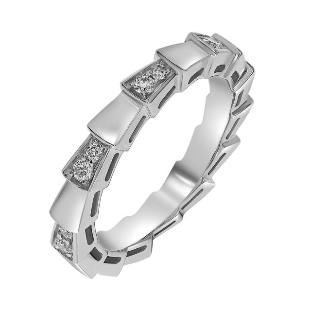 Кольцо из белого золота с бриллиантами (059237)