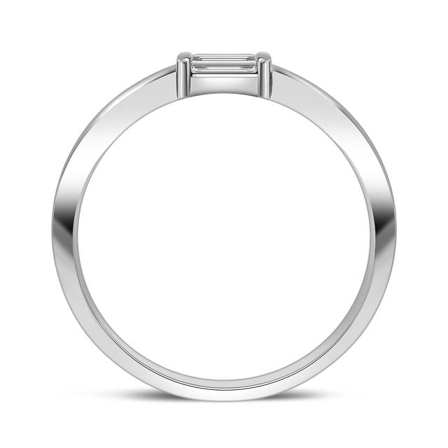 Кольцо из белого золота с бриллиантом (060421)