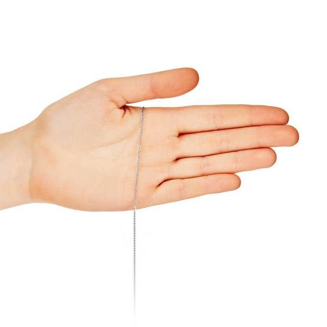 Цепь из белого золота, плетение Якорное (029494)