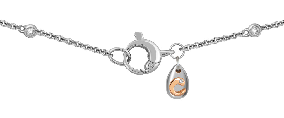 Колье из белого золота с бриллиантами 