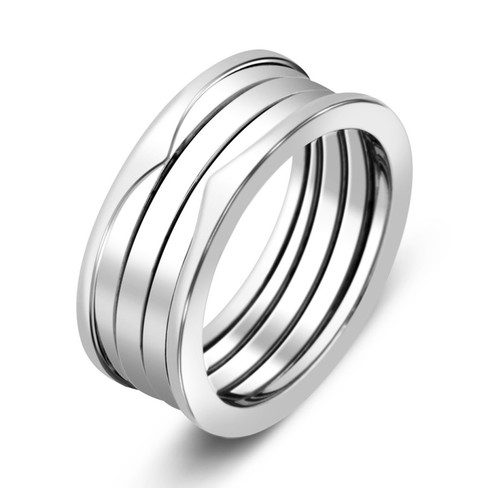 Обручальное кольцо из белого золота (014773)