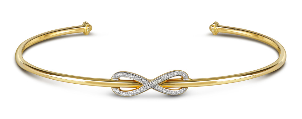 Браслет из жёлтого золота с бриллиантами (059481)