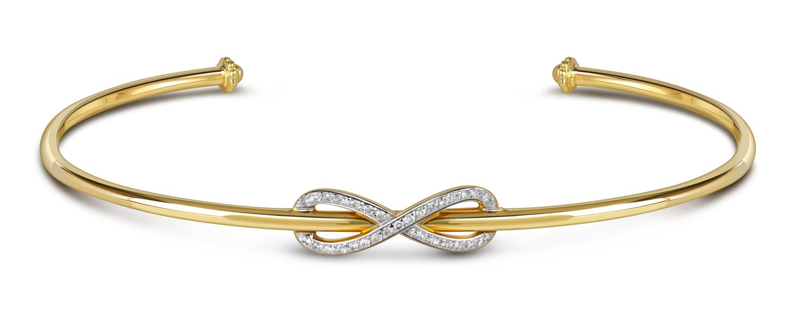 Браслет из жёлтого золота с бриллиантами (059481)