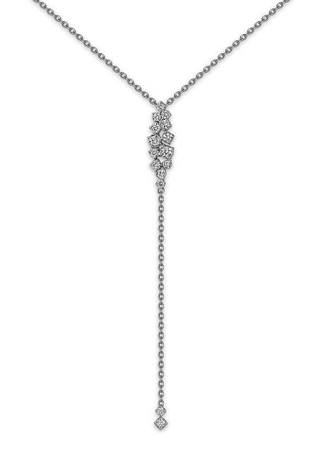 Колье из белого золота с бриллиантами (060255)