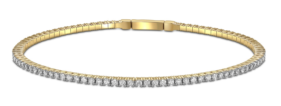 Браслет из жёлтого золота с бриллиантами (059380)