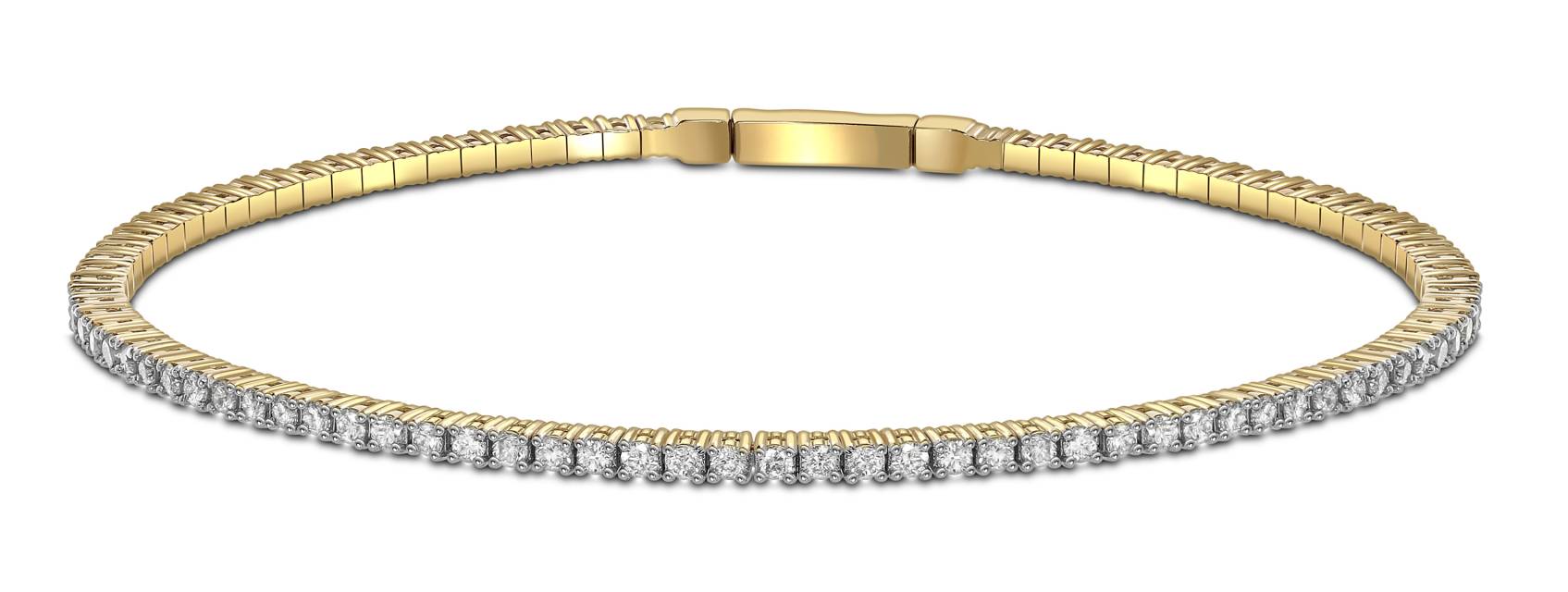 Браслет из жёлтого золота с бриллиантами (059380)