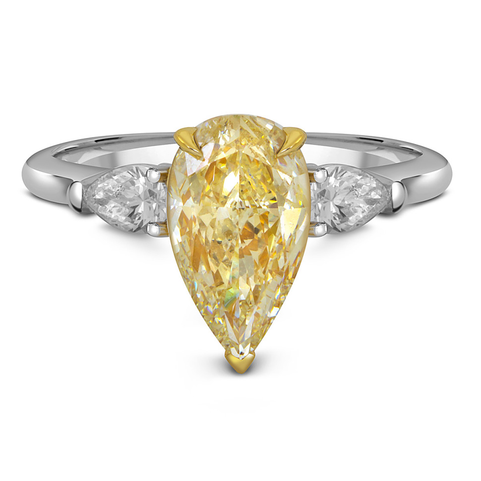 Помолвочное кольцо с бриллиантами (059143)