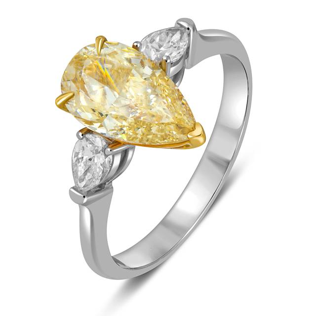 Помолвочное кольцо с бриллиантами (059143)