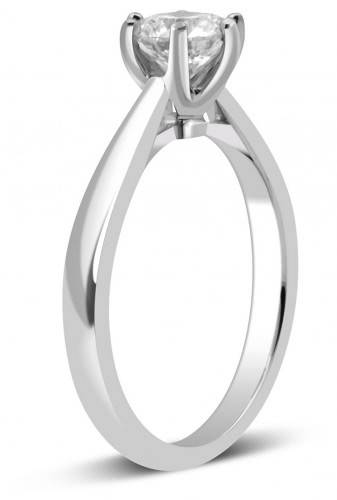 Помолвочное  кольцо из платины с бриллиантом 16.0