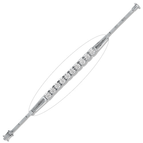 Браслет из белого золота с бриллиантами (039972)