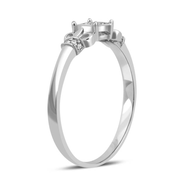 Кольцо из белого золота с бриллиантами (032602)