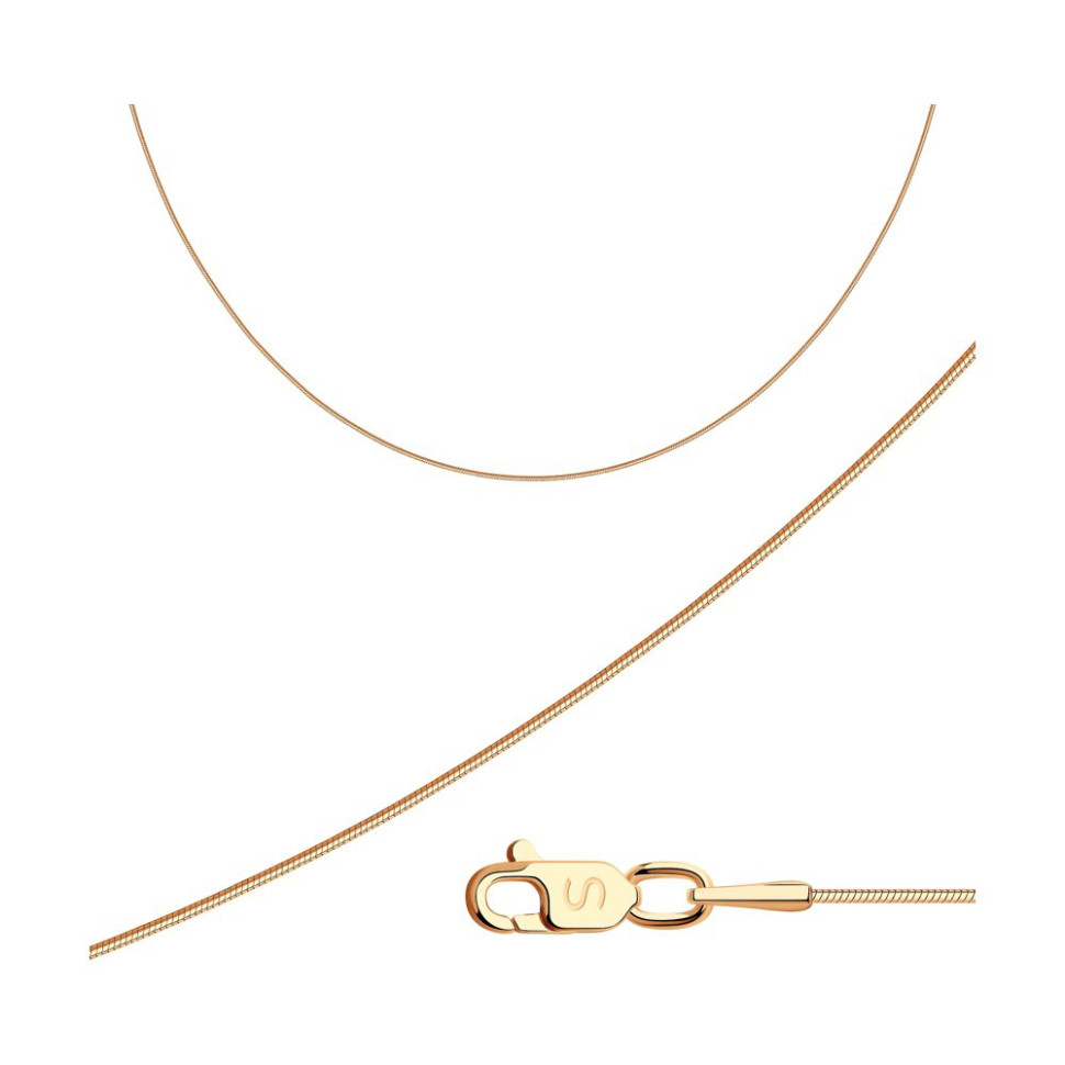 Цепь из красного золота, плетение 