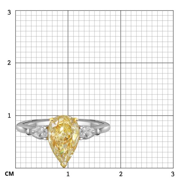 Помолвочное кольцо с бриллиантами (059145)