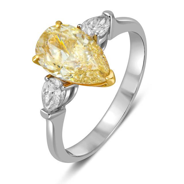 Помолвочное кольцо с бриллиантами (059145)