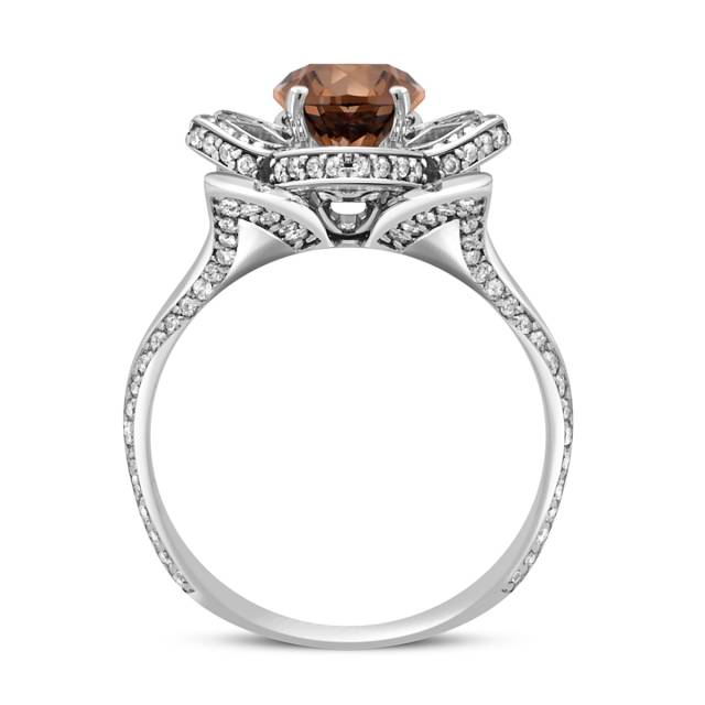 Кольцо из белого золота с бриллиантами (048173)