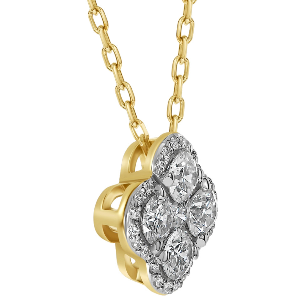 Колье из жёлтого золота с бриллиантами (062942)