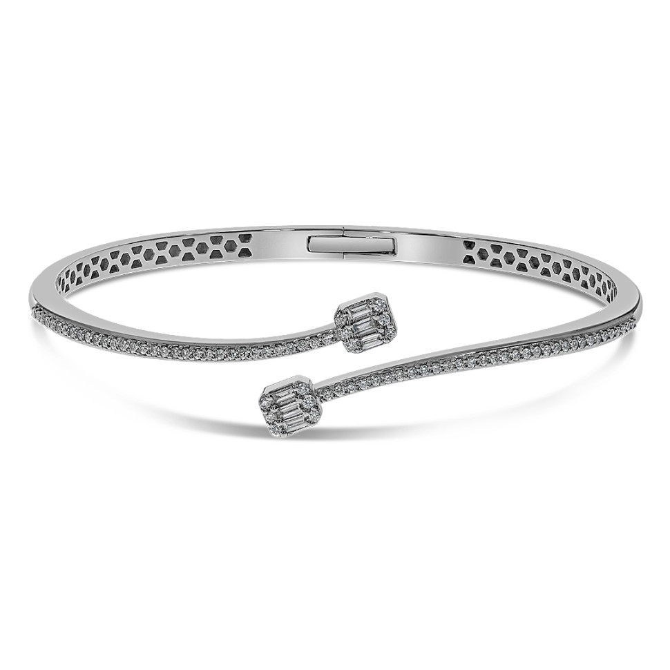 Браслет из белого золота с бриллиантами (062525)