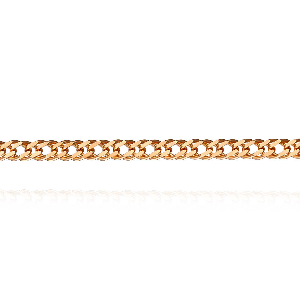 Цепь из красного золота, плетение Ромб (044276)