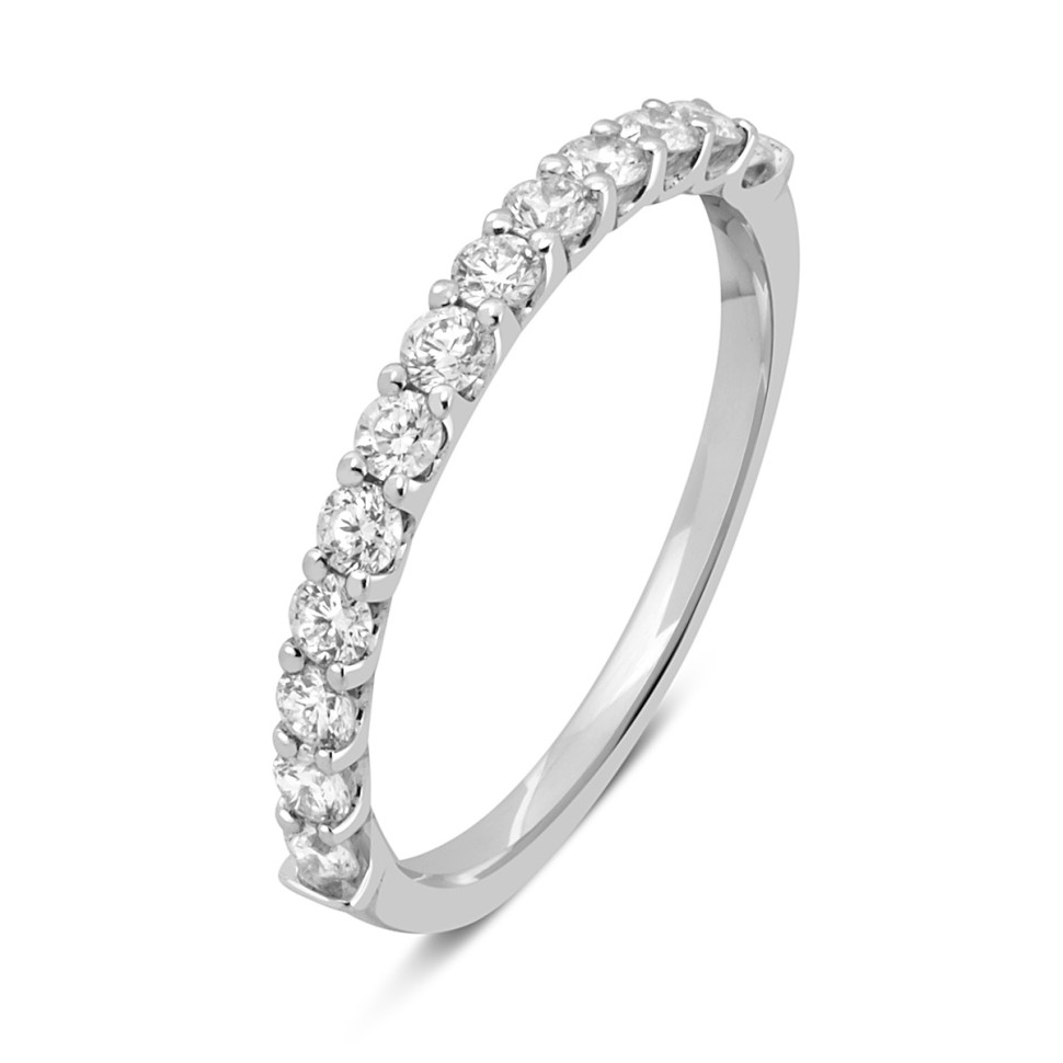 Кольцо из белого золота с бриллиантами (045891)