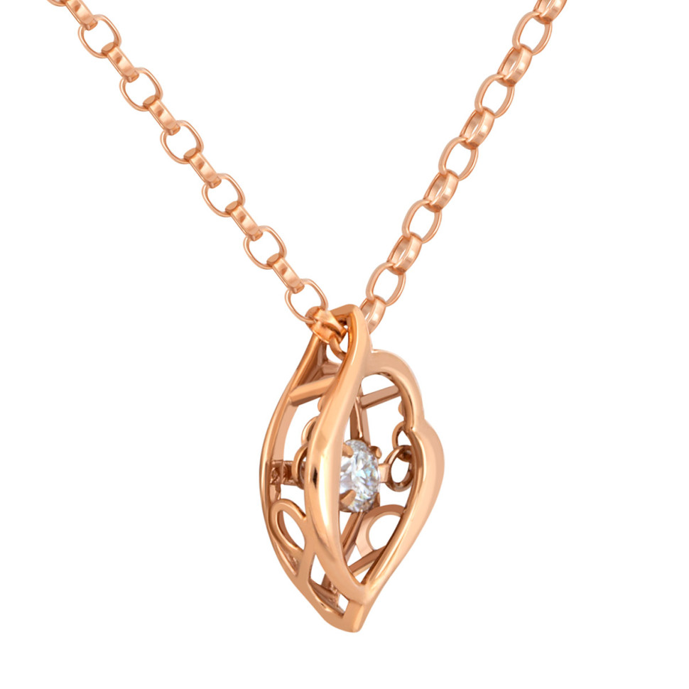 Колье из красного золота с 