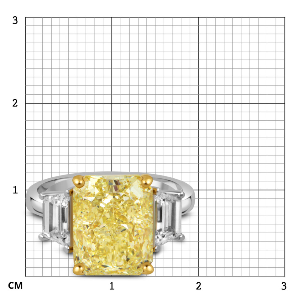 Помолвочное кольцо из белого золота с бриллиантами (052098)